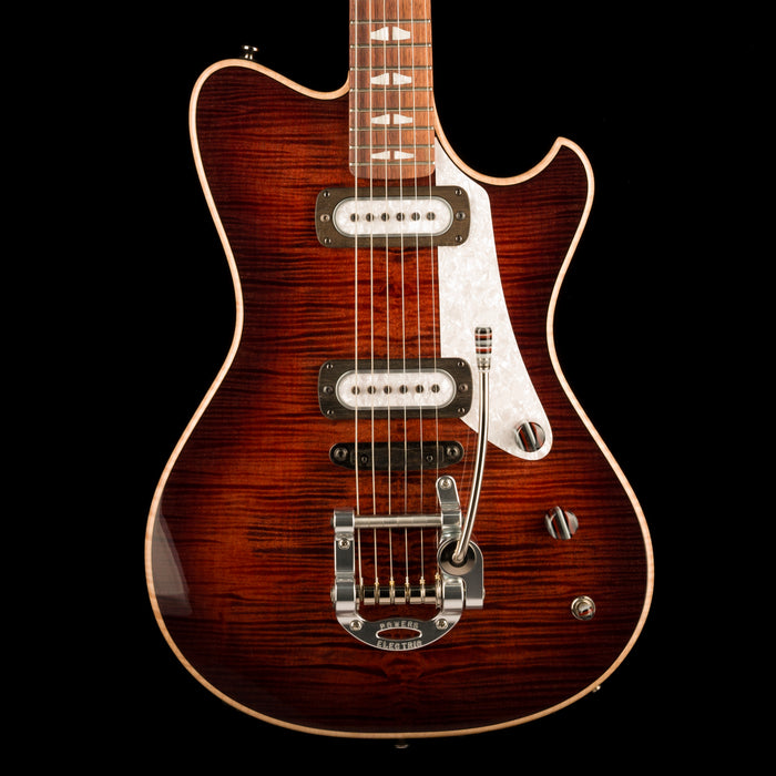 Powers Electric A-Type Select  Cabernet Red With Softshell Case