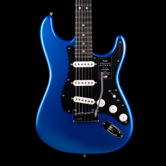 Fender American Ultra II Stratocaster Noble Blue With Case - Demo