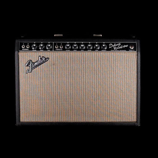 Vintage 1965 Fender Deluxe Reverb Guitar Amp With Footswtich and Cover