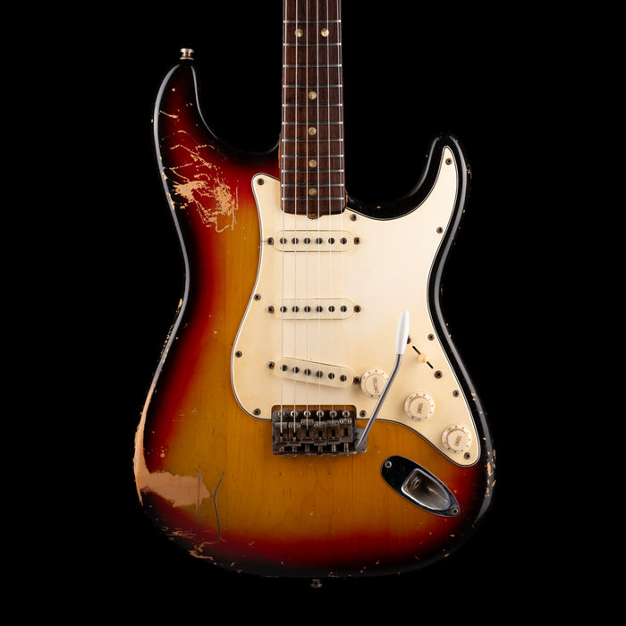 Vintage 1970 Fender Stratocaster 3-Tone Sunburst With Soft Case