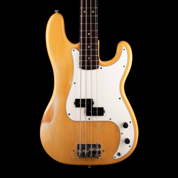 Pre Owned Vintage 1974 Fender Precision Bass Blonde With Case