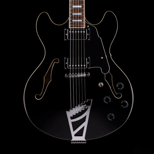 Pre-Owned D’Angelico Premier DC Semi Hollowbody Black With Gig Bag