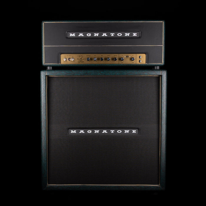 Pre-Owned Magnatone Slash SL-100 Head with 4x12 Cabinet Iridescent Green