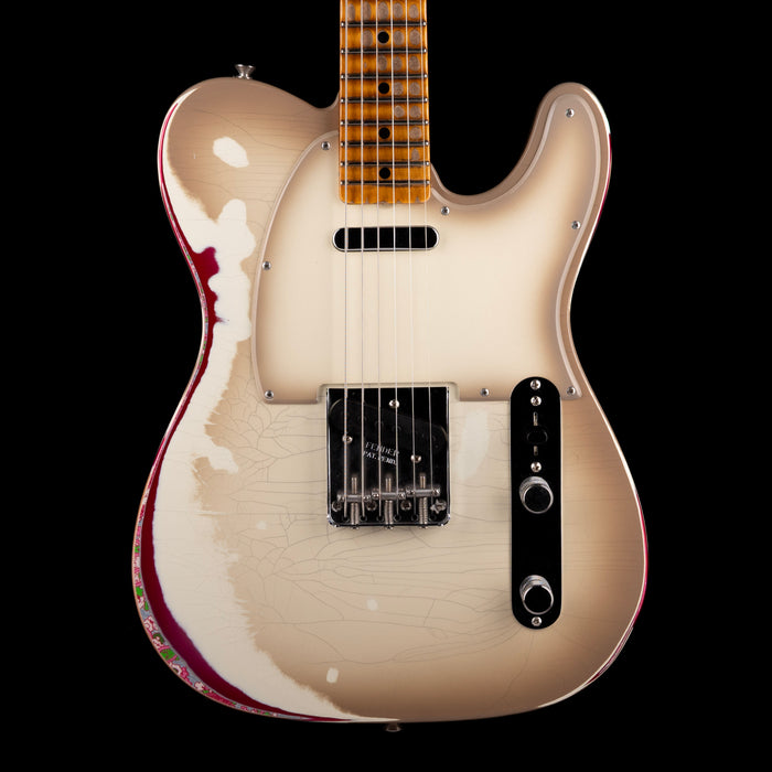 Fender Custom Shop 1967 Telecaster Heavy Relic Antigua Burst over Pink Paisley