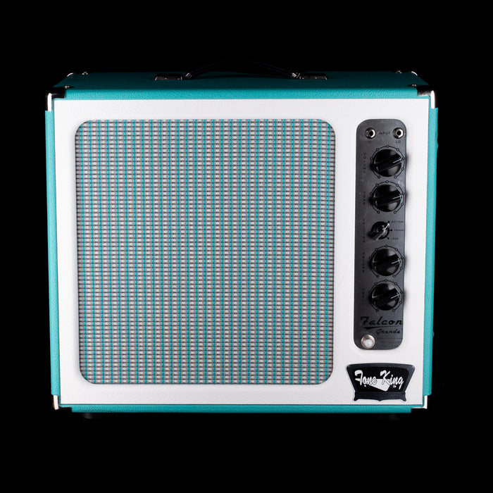 Used Tone King Falcon Grande Turquoise Guitar Amp Combo With Footswitch
