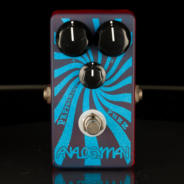 Used Analogman Dark Peppermint Fuzz Pedal With Box
