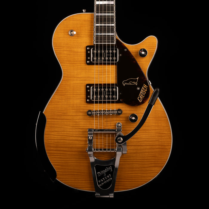 Used Gretsch G6134TFM-NH Nigel Hendroff Signature Penguin Amber Flame With OHSC