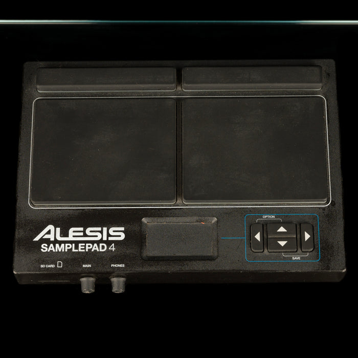 Used Alesis SamplePad 4 Compact Percussion Pad with Power Supply