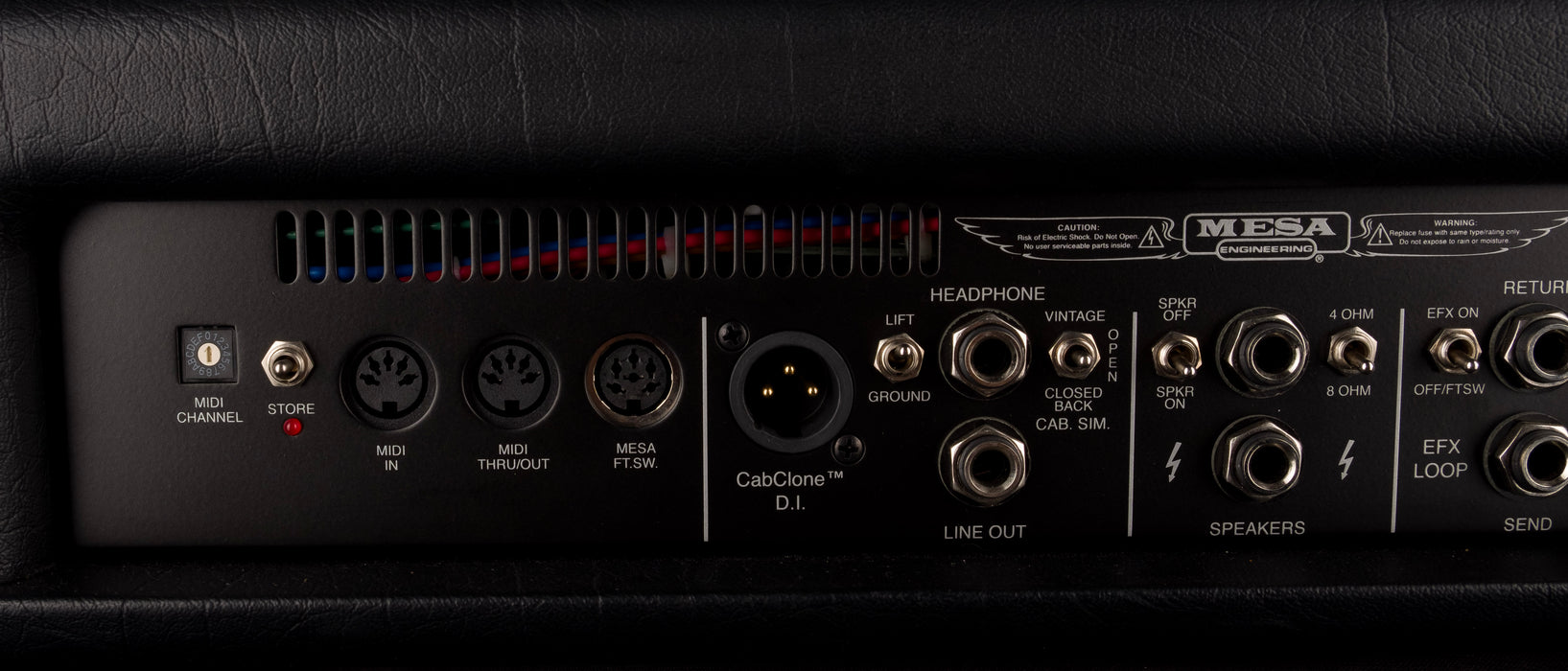Pre Owned 2017 Mesa-Boogie Triple Crown TC-50 Black Guitar Amp Head with Footswitch and Cover