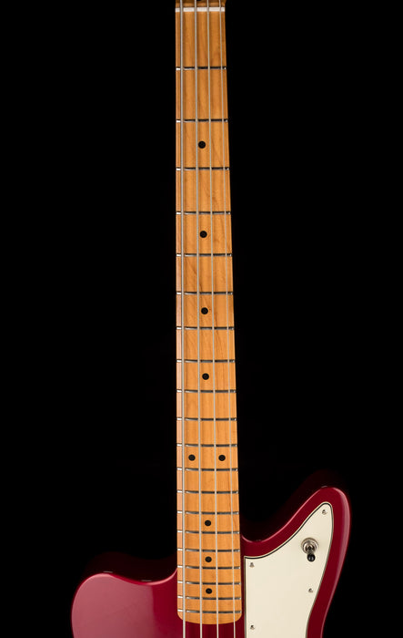Used Fender Pawn Shop Reverse Jaguar Bass Candy Apple Red