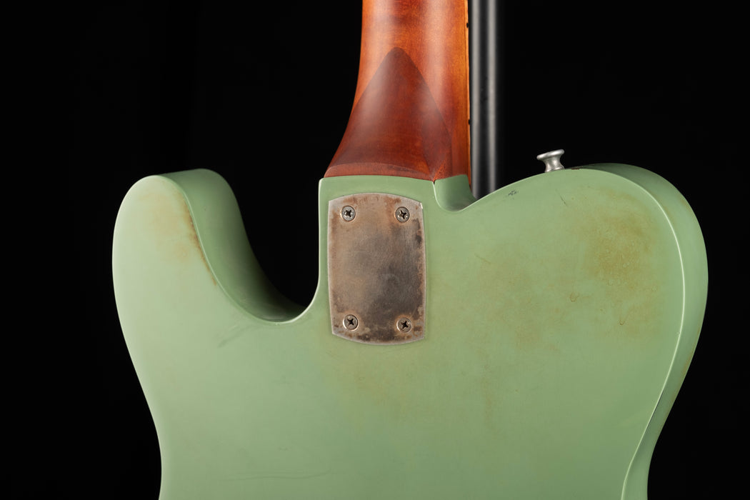Pre Owned Mule Resophonic Guitars Mulecaster Green With HSC