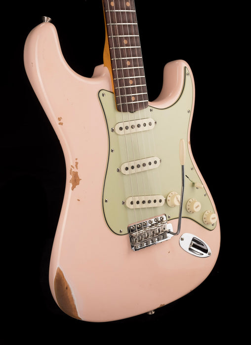 Fender Custom Shop Late 1962 Stratocaster Relic Super Faded Aged Shell Pink With Case