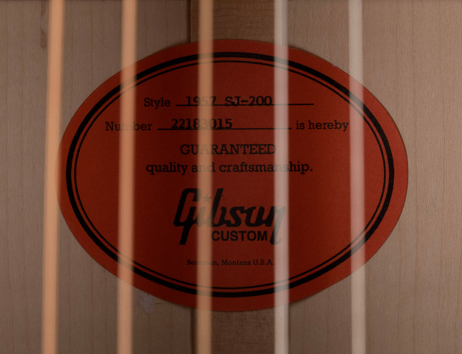 Used Gibson Custom Shop 1957 SJ-200 Vintage Sunburst Soundhole