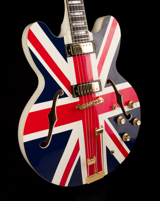 Pre Owned Epiphone Limited Edition Union Jack Sheraton Angle Right