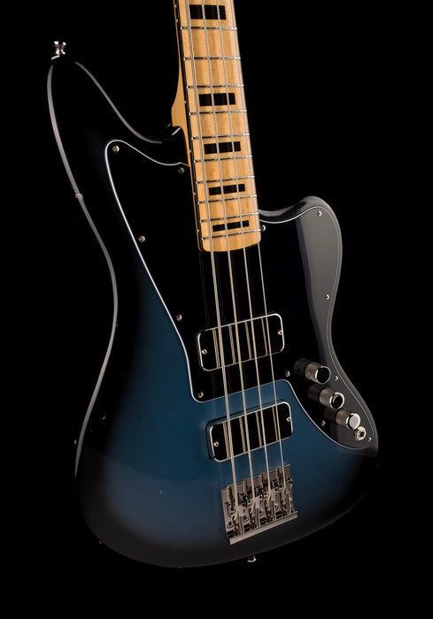 Fano Alt de Facto JM4 Bass Pelham Blue Burst Light Distress with Case