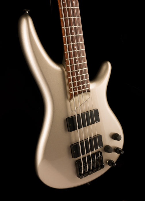 Used Ibanez SR885 5-String Pewter Bass With Case