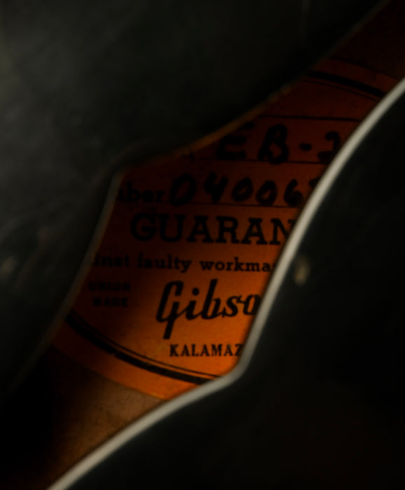 Vintage 1967 Gibson EB-2D Electric Bass Black With OHSC