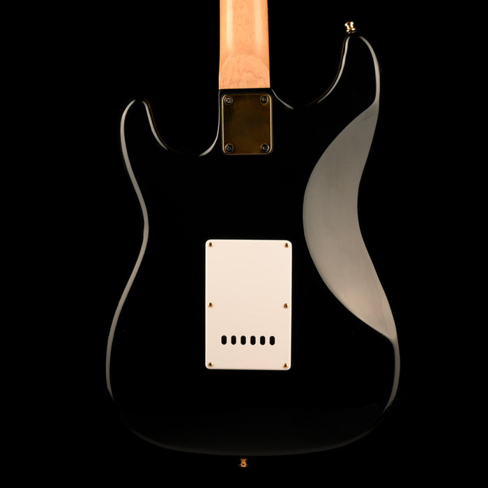 Used Burswood S-Style Rosewood Fingerboard Black Electric Guitar