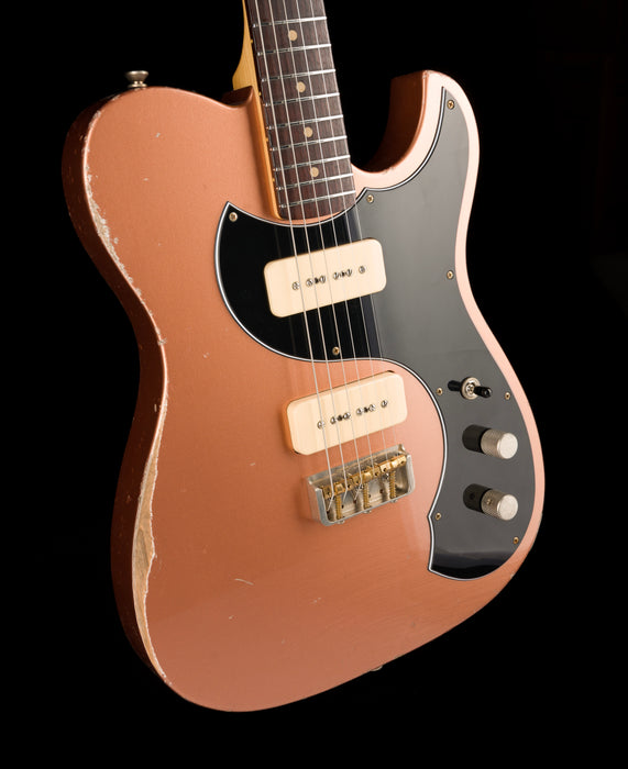 Fano Oltre TC6 P-90 Medium Distress Copper with Gig Bag