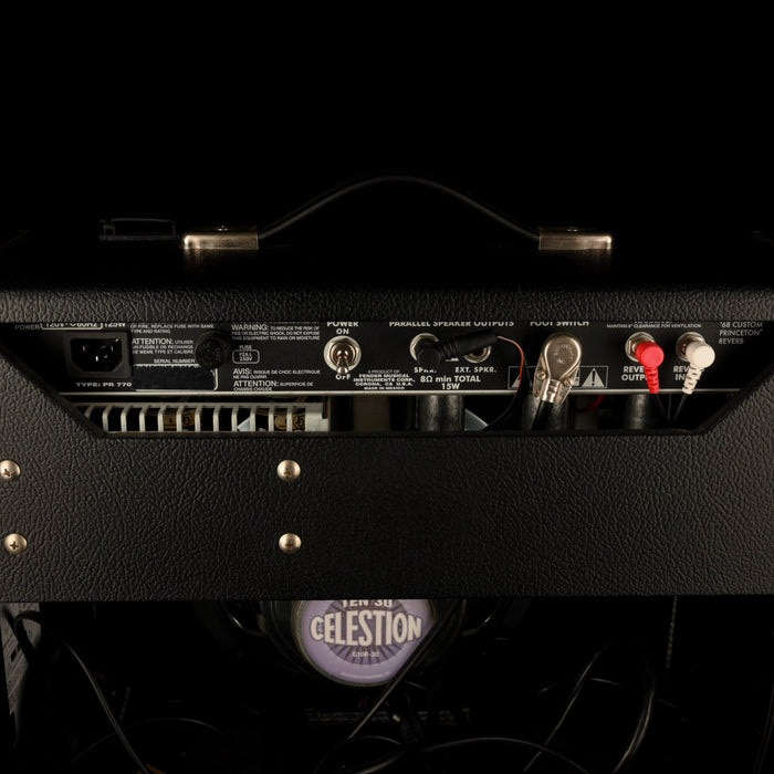 Used Fender '68 Custom Princeton Reverb Guitar Amp Combo With Alessandro Mod with Footswitch - 2