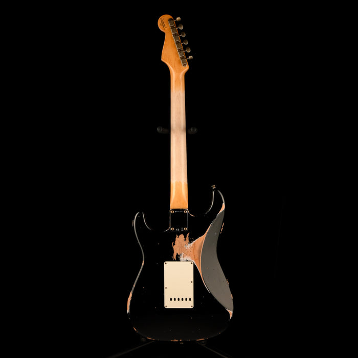 vFender Custom Shop 1962 Stratocaster HSS Heavy Relic Black