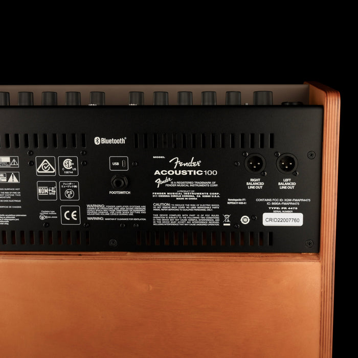 Pre Owned Fender Acoustic 100 Two Channel Acoustic Guitar Amp Combo