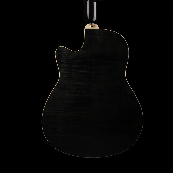 Used Ibanez AEF30E Trans Black Acoustic Electric Guitar with HSC