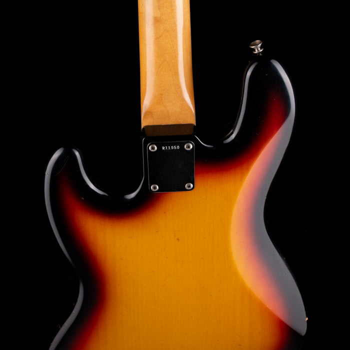 Pre Owned 2004 Fender Custom Shop 60's Jazz Bass Relic 3-Tone Sunburst With OHSC