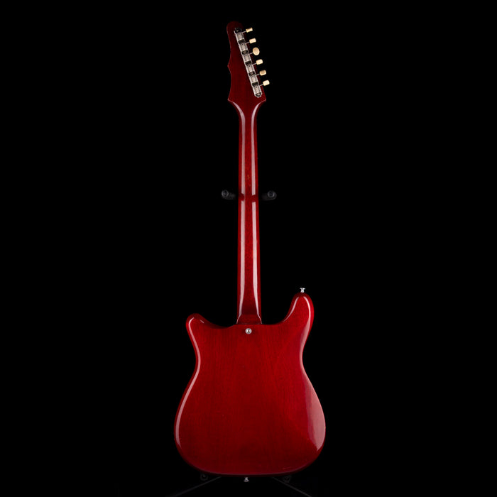 Vintage 1965 Epiphone Olympic Cherry Single Pickup Electric Guitar With Original Case
