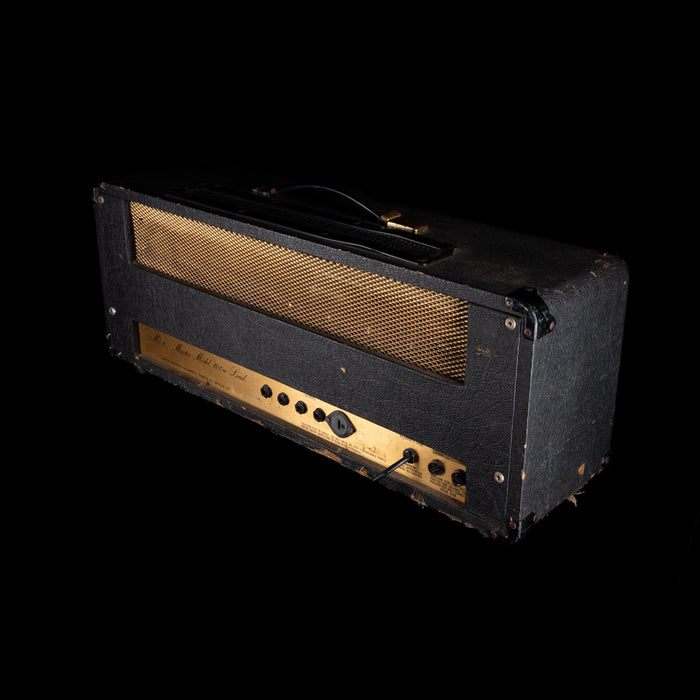 Vintage-style guitar amplifier on a black background