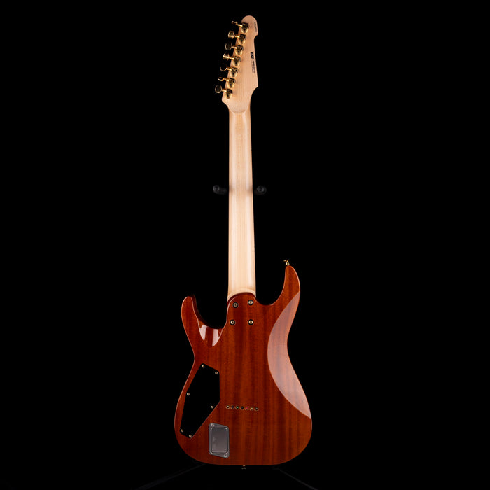 Used ESP USA Custom M-7 HT 7-String Lime Burst with OHSC