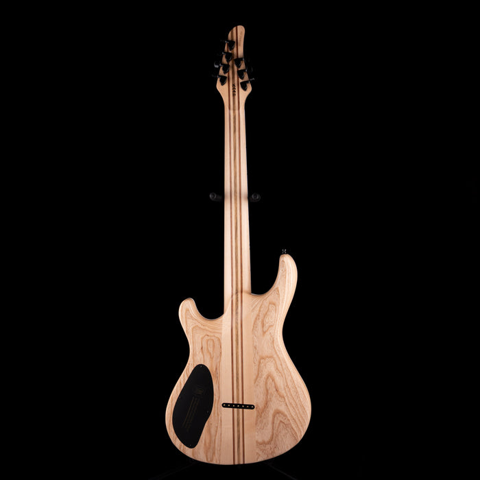 Mayones Regius Core 7 String Baritone 27" Scale 4A Flame Maple Top Black Feather Finish Gloss+Matt