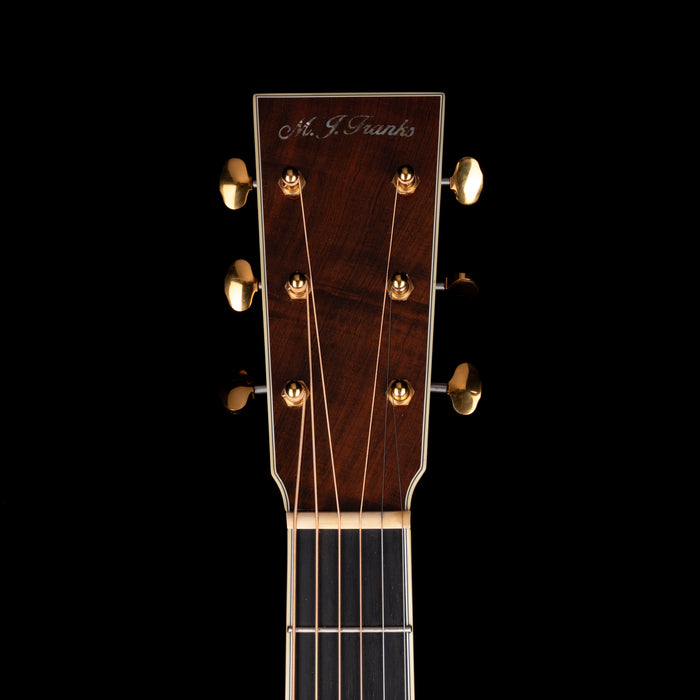 Pre Owned 2009 M.J. Franks Dreadnaught Adirondack-Brazilian Acoustic-Electric Guitar With OHSC
