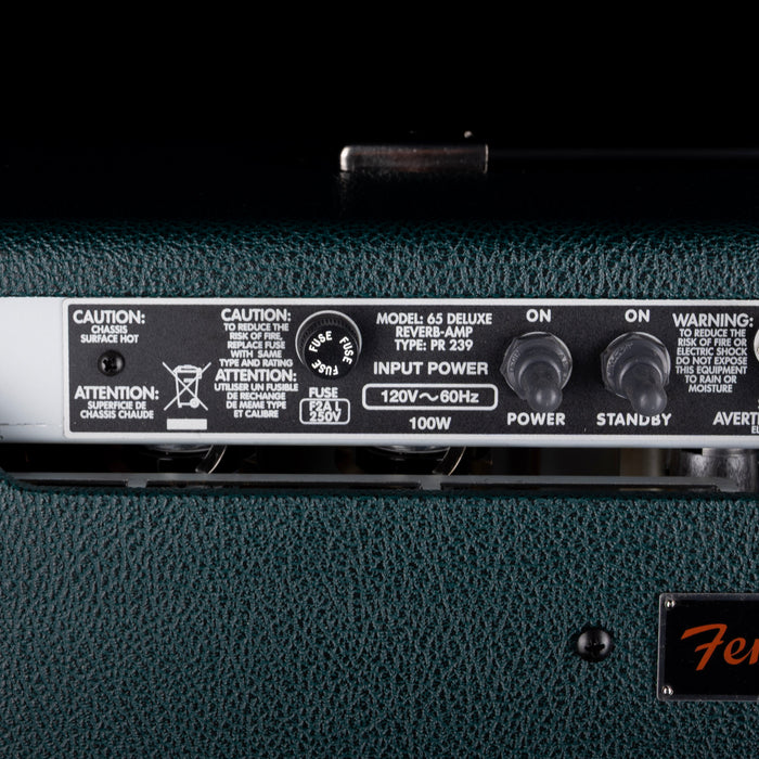 Fender Limited Edition '65 Deluxe Reverb Guitar Amplifier British Racing Green