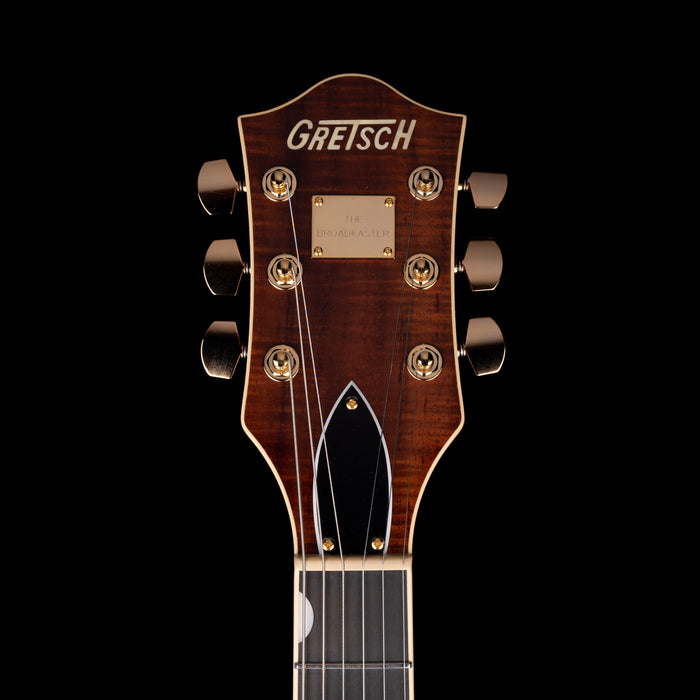 Gretsch Broadkaster LX Figured Center Block Bourbon Stain with Case