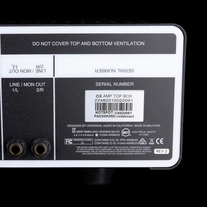 Pre Owned Universal Audio OX Amp Top Box Speaker Simulator With Adapter - 2