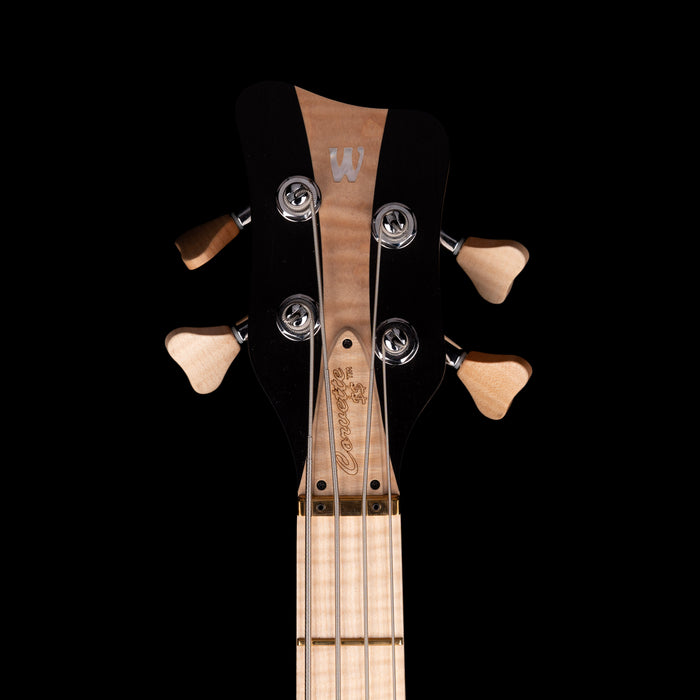 Pre-Owned 2016 Warwick Custom Shop Masterbuilt Corvette $$ Bass Flamed Maple & Bubinga With Gig Bag