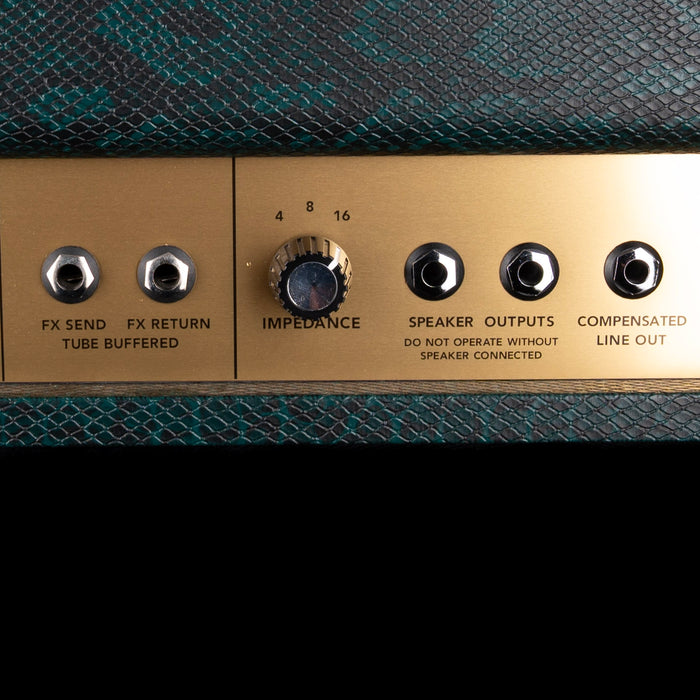 Pre-Owned Magnatone Slash SL-100 Head with 4x12 Cabinet Iridescent Green