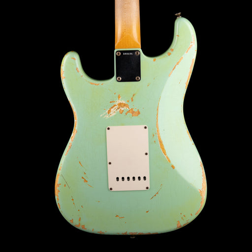 Pre-Owned 2009 Fender Custom Shop Stratocaster Relic Surf Green Green With OHSC