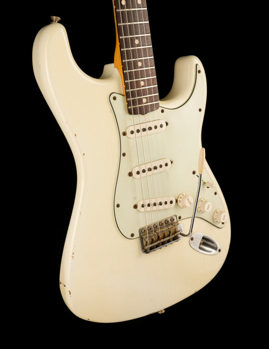 Pre Owned Fender Custom Shop 1960 Stratocaster Relic Olympic White With OHSC