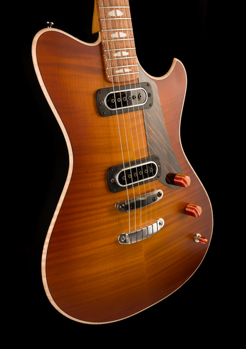 Powers Electric A-Type Select Hardtail Sweet Tea Orange Hand-Rubbed with Softshell Case