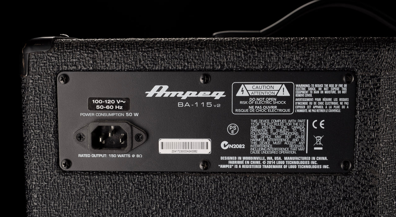 Used Ampeg BA-115 Bass Amp Combo