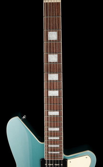 Pre Owned Reverend Airwave 12 String Semi Hollow Body Guitar Deep Sea Blue