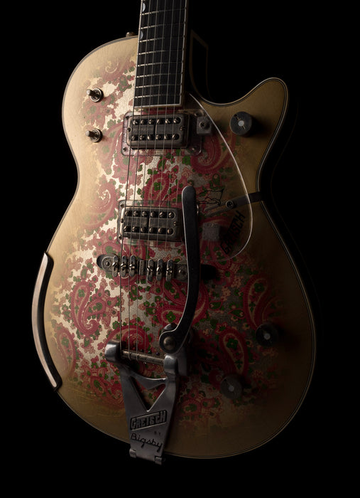 Pre Owned Gretsch Custom Shop Masterbuilt G6134CS 1959 Gold Paisley Penguin Relic