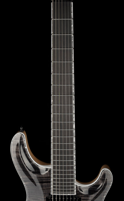 Mayones Regius Core 7 String Flame Top Trans Graphite Gloss Finish Guitar With Case