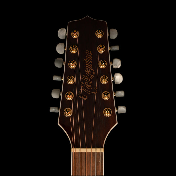 Pre Owned Takamine GJ72CE-12-BSB 12-String Sunburst Acoustic Guitar With Gig Bag #TC21080925