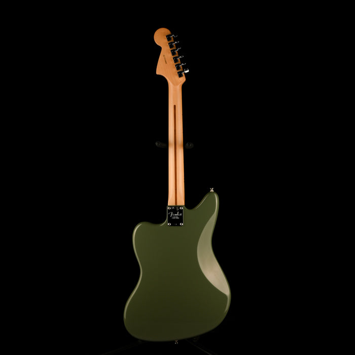 vPre Owned Fender American Professional Jaguar Maple Fingerboard Antique Olive With OHSC
