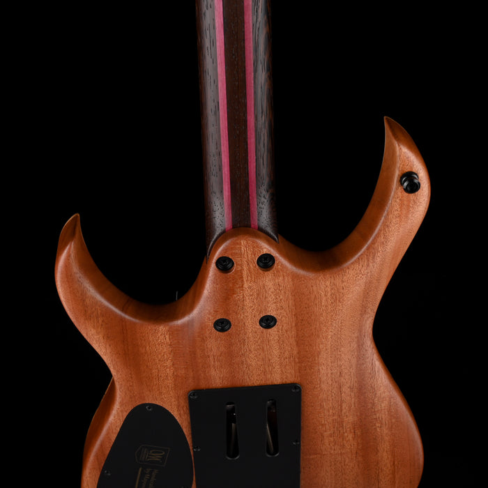 Mayones Duvell Elite Pro 6 String Baritone Antique Red Velvet Raw Electric Guitar With Case
