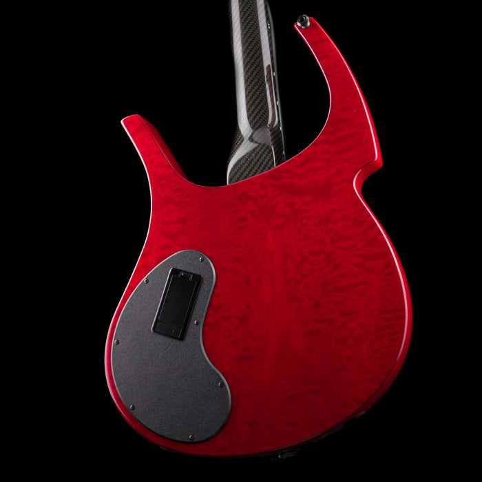 Pre Owned 2005 Parker Fly Bass 5-String Transparent Red With Gig Bag