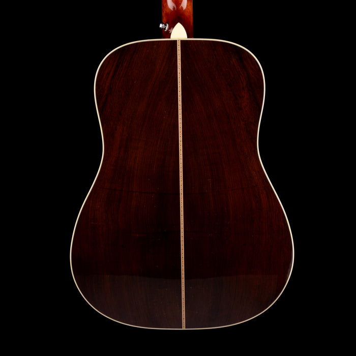 Pre Owned 2009 M.J. Franks Dreadnaught Adirondack-Brazilian Acoustic-Electric Guitar With OHSC